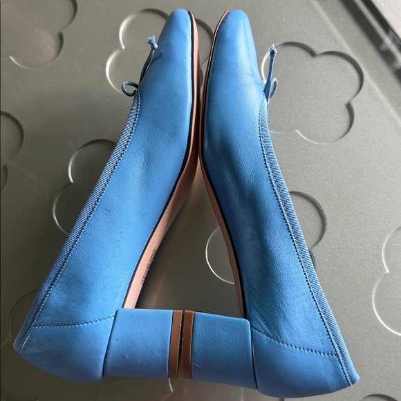 J. CREW Kate Block Heel Ballet Pumps Blue Women's Size 7 - Picture 12 of 16